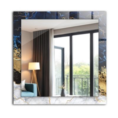 Miroir Mural Tulup 60x60 cm Abstraction Du Marbre Pour Chambre