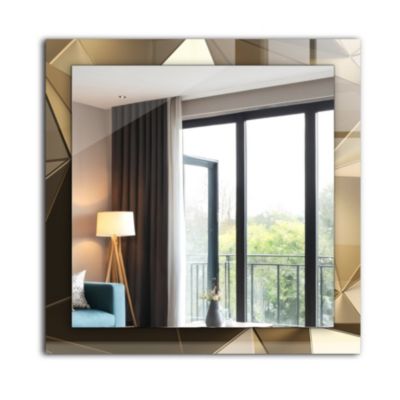 Miroir Mural Tulup 60x60 cm Formes Géométriques Pour Chambre
