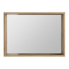 Miroir non lumineux effet chêne massif l.90 x P.13 x H.65 cm, Cooke & Lewis Harmon