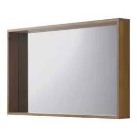 Miroir non lumineux rectangulaire Cook & Lewis Harmon coloris chêne l.140 x P.130 x H.80 cm