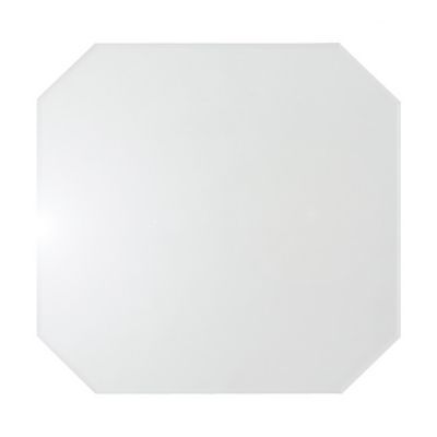 Miroir octogonal Squary argent L.30 x l.30 cm