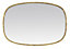 Miroir organique rectangle doré 66 x 90 cm EDME