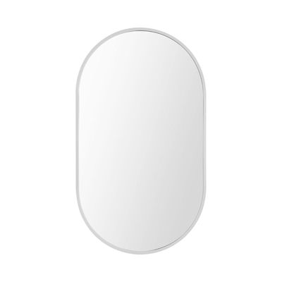 Miroir ovale 40 x 70 cm PEPPER Blanc