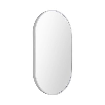 Miroir ovale 40 x 70 cm PEPPER Blanc