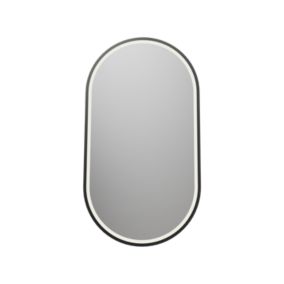 Miroir ovale design éclairages LED avec détecteur de mouvement et réglage de lumière,, 8144-2.0, 55x100cm