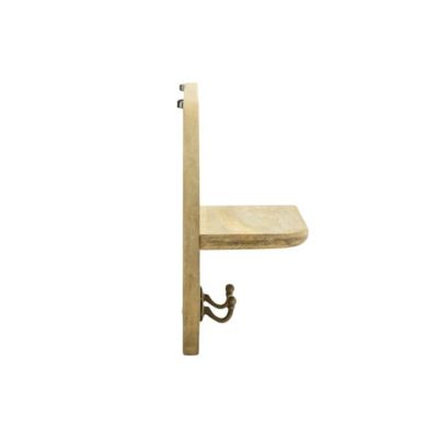 Miroir ovale en bois de manguier clair Juliet