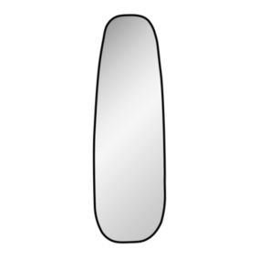 Miroir ovale Lullaby noir l.35 x H.120cm Mpglass