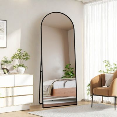 Miroir Pleine Longueur Harbour Housewares – 153x30 Cm – Noir – Design Moderne