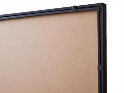 Miroir porte atelier industriel en métal EDIMBOURG - L. 70 x H. 180 cm - Noir