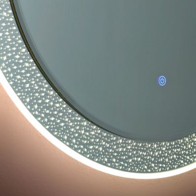 Miroir Rétro-Éclairé Par Led De 80 Cm Avec Décoration
