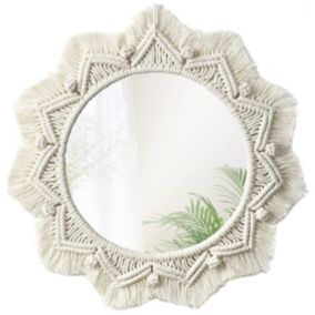 Miroir REA BOHO 50CM 322047 Beige