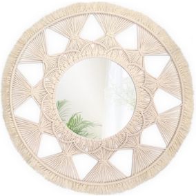 Miroir REA BOHO 65CM 322050 Beige