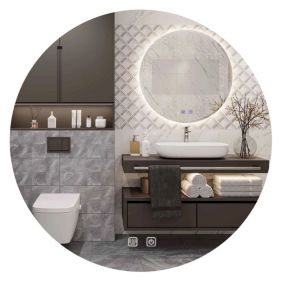 MIROIR REA LED HZJ 50CM WHITE 2X50X50CM