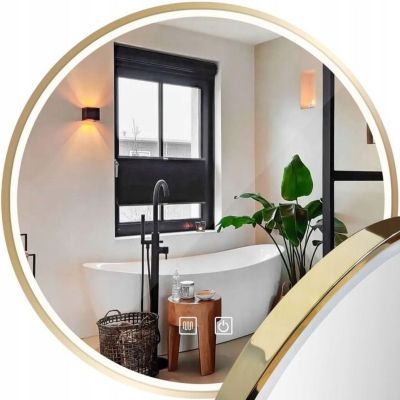 Miroir Rea Led Mmj Gold 60Cm 60 x 60 x 60 cm