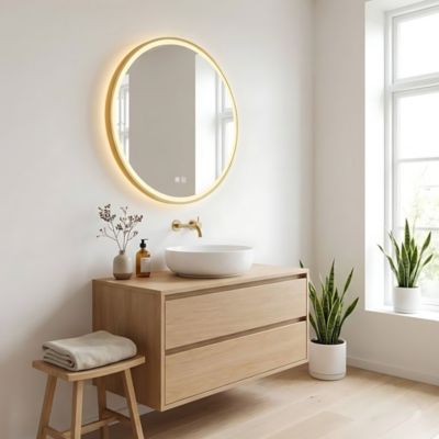 Miroir Rea Led Mmj Gold 60Cm 60 x 60 x 60 cm