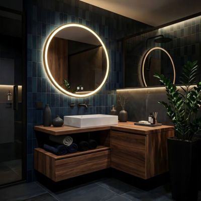 Miroir Rea Led Mmj Gold 60Cm 60 x 60 x 60 cm