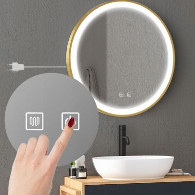 Miroir Rea Led Mmj Gold 60Cm 60 x 60 x 60 cm