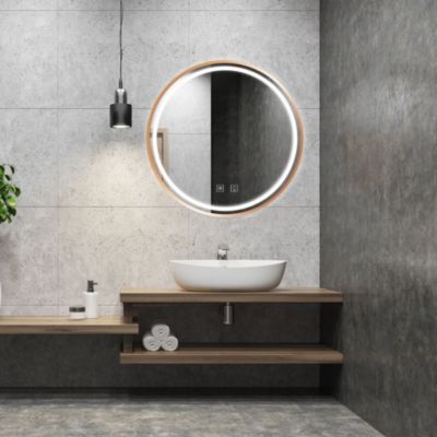 Miroir Rea Led P11398 Mmj Brush Copper 90Cm 90 x 90 x 90 cm