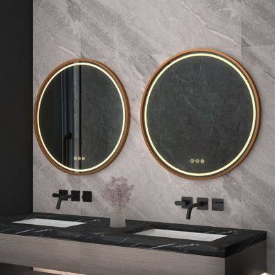 Miroir Rea Led P11398 Mmj Brush Copper 90Cm 90 x 90 x 90 cm
