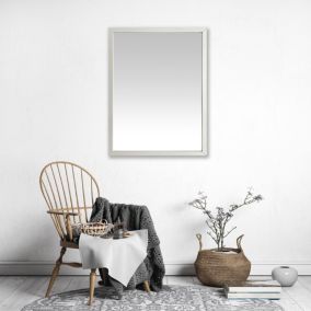 Miroir rectangle Erina Dada Art l.60 x H.80 cm blanc