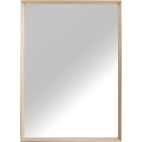 Miroir rectangle Roma effet chêne l.70 cm x H.100 cm Ariane