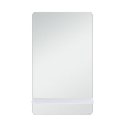 Miroir rectangulaire 40 x 70 cm SIMONA avec tablette blanche