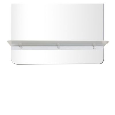 Miroir rectangulaire 40 x 70 cm SIMONA avec tablette en métal