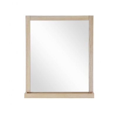 Miroir rectangulaire avec tablette en bois 60 x 70cm ENIO