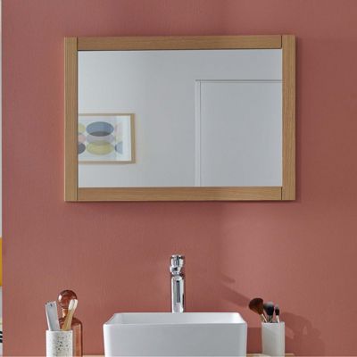 Miroir rectangulaire en bois 50 x 70 cm ATOLL