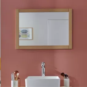 Miroir rectangulaire en bois 50 x 70 cm ATOLL