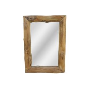 Miroir rectangulaire en teck 50 x 7 x 70