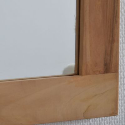 Miroir rectangulaire en teck massif Lazy 150 x 70 cm