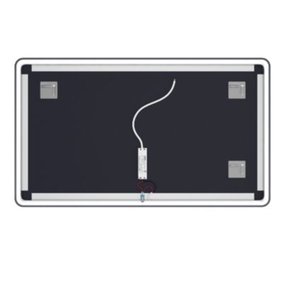 Miroir rectangulaire à leds (70x120 cm - Blanc)