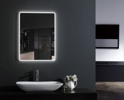 Miroir rectangulaire lumineux LED en aluminium pour la salle de bain, 2073, 140 x 70 x 3cm (LxHxP)