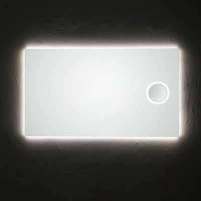 Miroir Rectangulaire Rétroéclairé Led 120X70 Avec Miroir Grossissant
