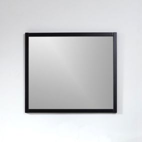 Miroir rectangulaire SMART 80x70cm avec cadre noir mat