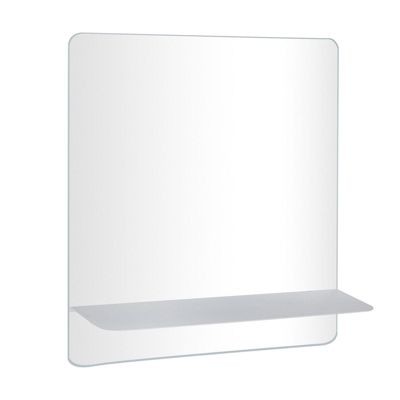 Miroir rectangulaire SORRENTO avec tablette en métal