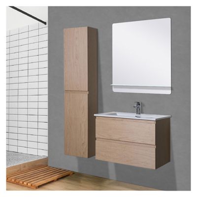 Miroir rectangulaire SORRENTO avec tablette en métal