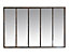 Miroir rectangulaire style industriel effet métal rouillé L.137 x H.90 x ep.5 cm