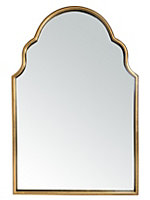 Miroir rectangulaire style vintage effect doré arabesque L.60 x H.90 x ep.5 cm