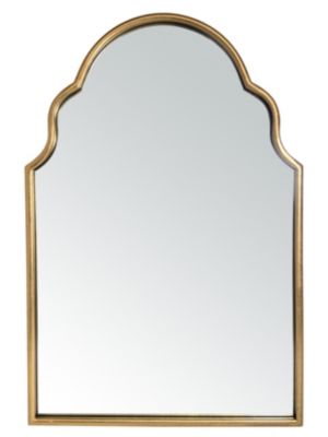 Miroir rectangulaire style vintage effect doré arabesque L.60 x H.90 x ep.5 cm