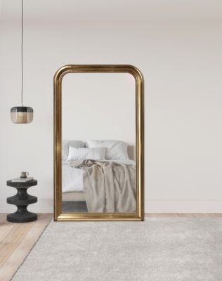 Miroir rectangulaire style vintage effet brillant doré Victoire XXL L.100 x H.160 x ep.10 cm