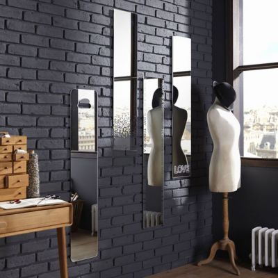 Miroir rectangulaire Takeaway l.25 x H.120 cm