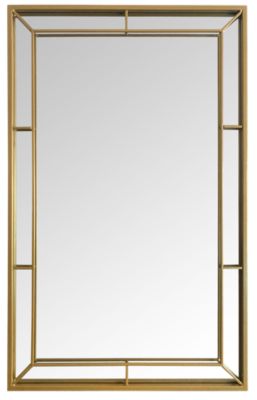 Miroir rectangulaire Venezia en métal doré l.50 x L.80cm Ariane