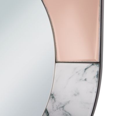 Miroir RETY 50 cm 65 cm Pierre Rose doré
