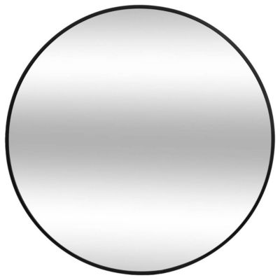 Miroir rond Alice métal D70cm- Noir- Atmosphera