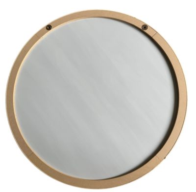 Miroir rond aspect bois noir Ø60cm Ariane