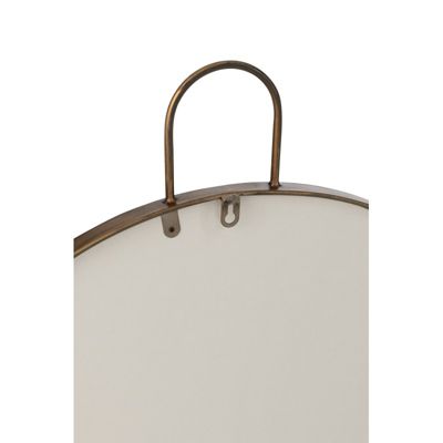 Miroir rond à bord doré Diamètre 60.5 cm