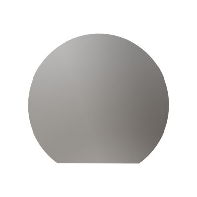 Miroir rond éclairage LED capteur tactile et fonction anti-buée et toilettes, cadre aluminium, BOVA 2.0, diam.110cm