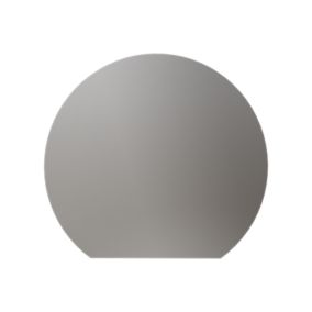 Miroir rond éclairage LED capteur tactile et fonction anti-buée et toilettes, cadre aluminium, BOVA 2.0, diam.130cm